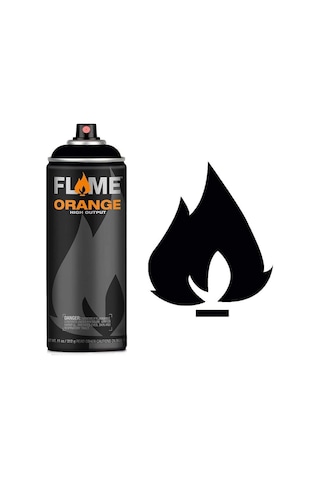 Flame Orange 400Ml Sprey Boya N:904 Deep Black