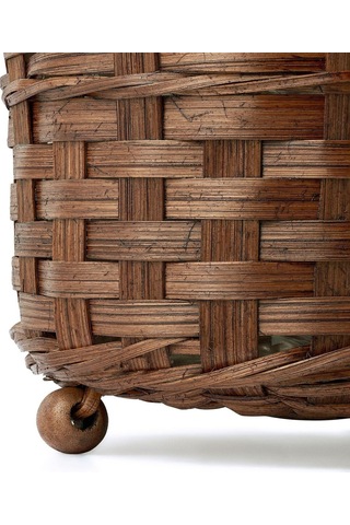 Bambu Saksı, Kahverengi, 15 Cm 3 Adet
