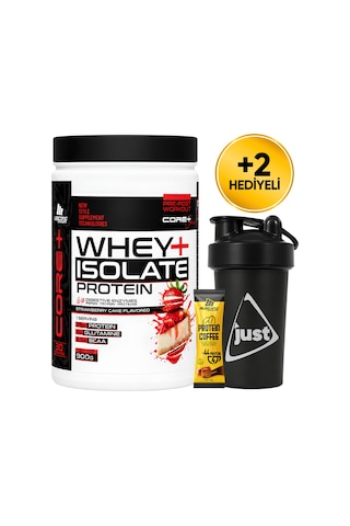 Mustang Nutrition Core+ Series Isolate Whey Protein Tozu 900 Gr 30 Servis Çilekli Pasta + Shaker + Protein Kahve Hediyeli