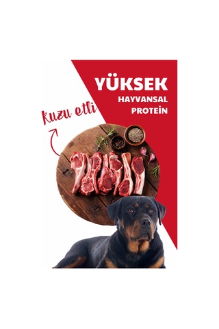 Herbamax Kuzu Etli ve Pirinçli Yetişkin Köpek Maması 10 KG