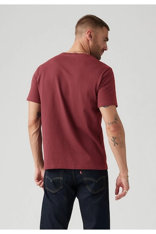 Levi's Erkek Bisiklet Yaka Bordo T-shirt - 008bt-0002 Bordo