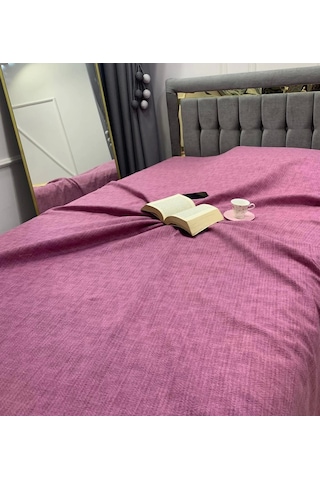 Nivemeshome Mor 160x230 Tek Pike Örtüsü Tek Kişilik Mor