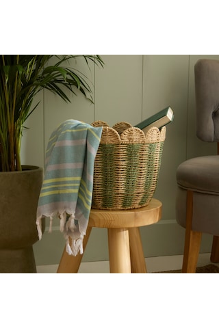 Karaca Home Nelia Dekoratif Sepet Saksı 30x25 Cm