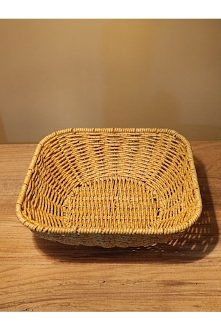 Küçük Boy Hasır Rattan Yuvarlak Sunumluk / Meyve Sepeti / Ekmeklik Diğer
