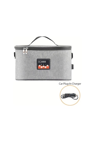 Xuweiwei Square Taşınabilir Araba Bebek Biberon Isıtıcı Akıllı Ekran Termostat Büyük Kapasiteli Yenidoğan Beslenme Çantası