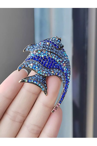 Bijoubijou Bijuteri Broş Balık 245687103 Mavi
