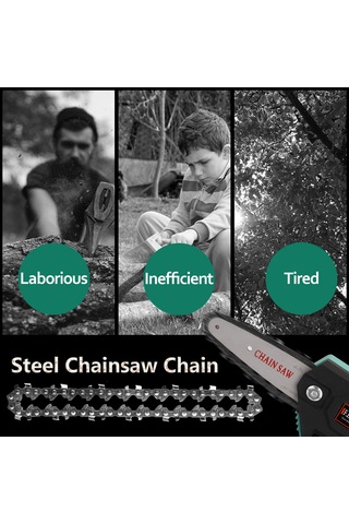 Konesam 5 Adet 4 İnç Mini Manganez Çelik Zincir, Elektrikli Zincir Testere Değiştirme Zinciri, Spu: E14228, E14227, E14226, E14162, E14157 Uyumlu, Yüksek Sertlik Ve Kesim Performansı