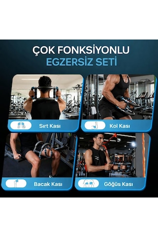 Valkyrie 3 Kademeli Ayarlanabilir Dirençli Çok Fonksiyonlu Egzersiz Aleti Göğüs Kol Sırt Bacak Kas Biceps Triceps Geliştirici