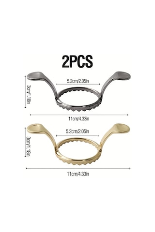 Honeybeeshop 2 Adet Çift Kulaklı Yuvarlak Mantı Ve Çörek Kalıbı Çinko Alaşım Pişirme Makinesi