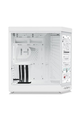 Hyte Y70 Touch Snow White Temperli Cam Usb 3.2 E-atx Dual Chamber Bilgisayar Kasası