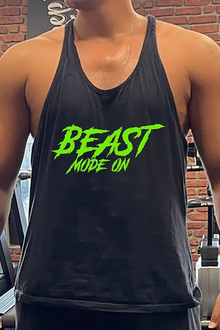 Bluu Beaston Gym Fitness Tank Top Sporcu Atleti