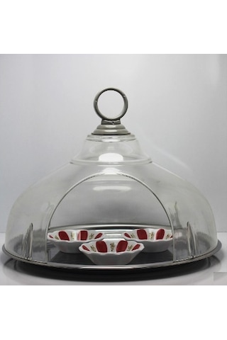 Kutlu Askılı Kapalı Çay Taşıma Tepsisi Kahveci