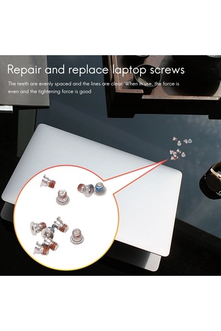 Macbook Pro Retina A1425 A1502 A1398 İçin 10 Paket Alt Kasa Vidaları