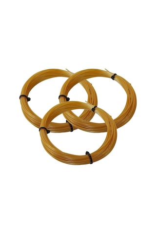 3 Adet Luxilon 4G 1,25 mm. Monofilament Kordaj 12 Metre Altın Sar