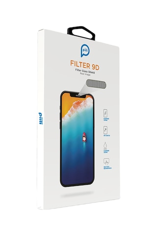 Piili Tozfiltreli 9d Apple iPhone Uyumlu 16 Ekran Koruyucu
