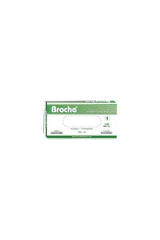 Broche Pudralı Latex Eldiven 100'lü