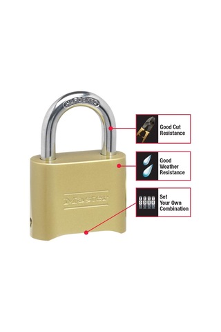 Master Lock Şifreli Kilit, İç Ve Dış Mekan Asma Kilit, Sıfırlanab