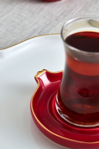 Karaca Elegance Bone Nar 28 Parça 6 Kişilik Kahvaltı Takımı Gold