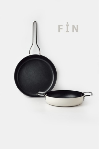 Fin 2 Parça Tava-sahan Set Beyaz