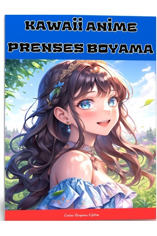 Kawaii Anime Prenses Boyama Kitabı