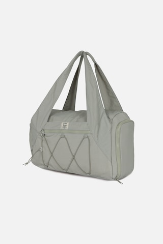 İcone Bag Kadın Spor Ve Yoga Çantası Çok Cepli, Ayakkabı Bölmeli, Lastik Detaylı, Fermuarlı Ön Cep Gri
