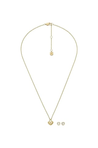 Fossıl Jf04881set Gold Kolye