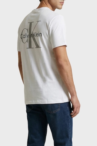 Calvin Klein Erkek T Shirt Lv14rf852g Yaf Beyaz Beyaz