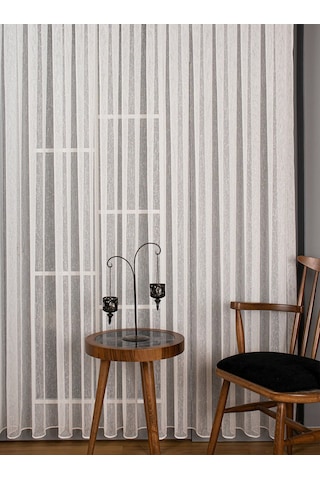 Nar 2433 Şantuk Desen Tül Perde / Ölçünüze Özel Dikim