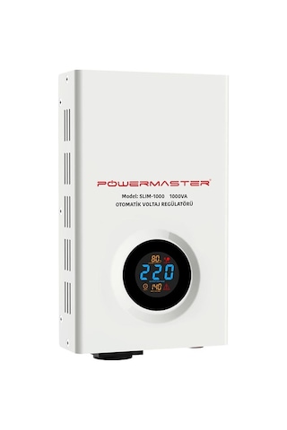 Powermaster Slım-1000 Otomatik 1000 Watt Kombi Voltaj Regülatörü