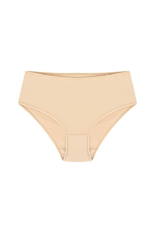 Bonbonetti %100 Pamuk Yüksek Bel Bato 3'Lü Paket Ten Ten Ten Kadın Külot Ten Rengi