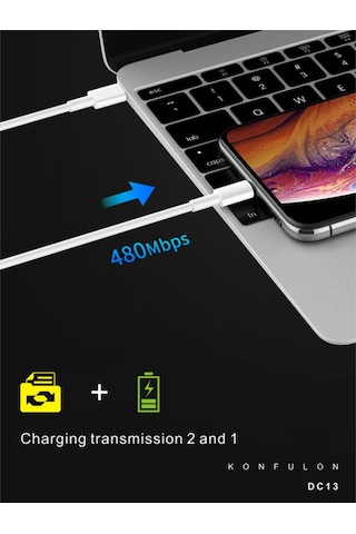 Konfulon Dc13 1m 20w Type-c To Lightning Kablo Apple Uyumlu iPhone