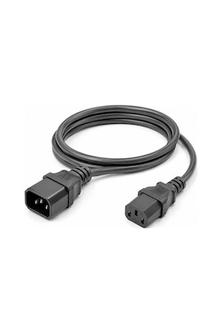 Power Uzatma Güç Kablosu - C13 To C14 Bakır Kablo - 1.8 Metre