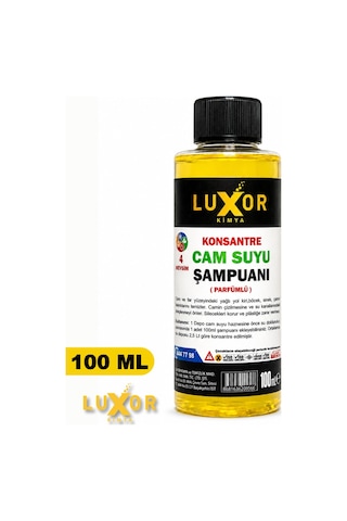 Luxor Kimya Konsantre Oto Cam Suyu Şampuanı 100 Ml 1 Adet
