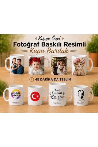 Kupa Bardak Kişiye Özel Beyaz