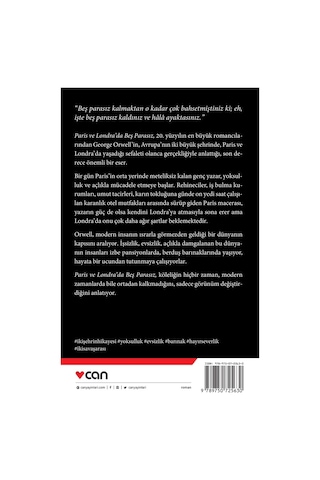 Paris Ve Londra'Da Beş Parasız - George Orwell - Can Yayınları