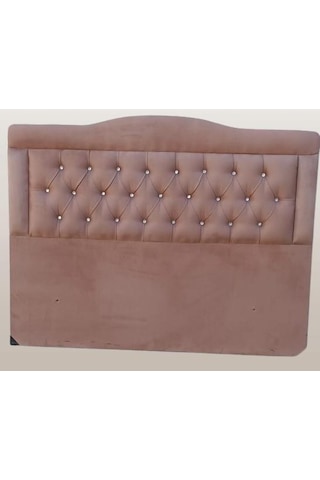 Dk 150'lık Tay Tüyü Tarçın Kumaş Dolgun Kapitone El Yapımı Çift Kişilik Başlık