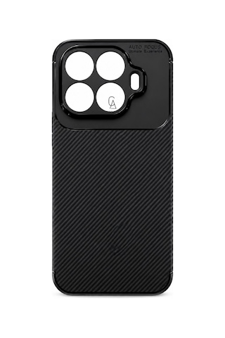 Xiaomi Mi 17t Uyumlu Kılıf Karbon Tasarım Kamera Korumalı Silikon Telefon Kılıfı Kapak Siyah