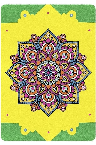 Yetişkin Kum Boyama Aktivite Seti, Sand Art Aslan Ve Vektörel 2in1-red Castle Ykt-01