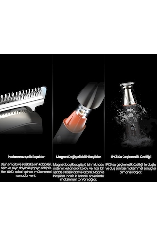 Relux RPG7500 Groomexpert 5'i 1 Arada Erkek Bakım Seti