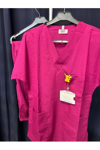 Doktor Hemşire Scrubs Üniforma Ligralı Fujya