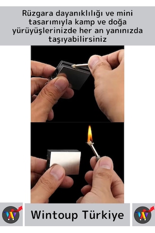 Premium Taşınabilir Pratik Kamp Doğa Av Günlük Rüzgarda Sönmez Zippo Benzin Metal Kibrit Anahtarlık Çok Renkli