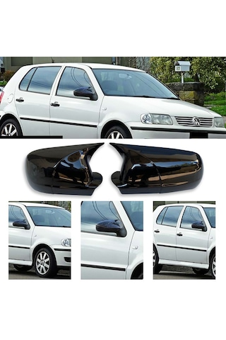 Vw Polo Mk3 Sağ Ayna Küçük Model Batman Yarasa Ayna Kapağı Piona Black Abs 1999 2000 2001