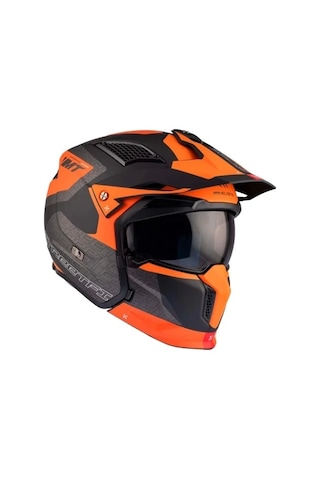 Mt Helmets Streetfighter Sv S Totem B4 Motosiklet Kaskı Mat Turuncu
