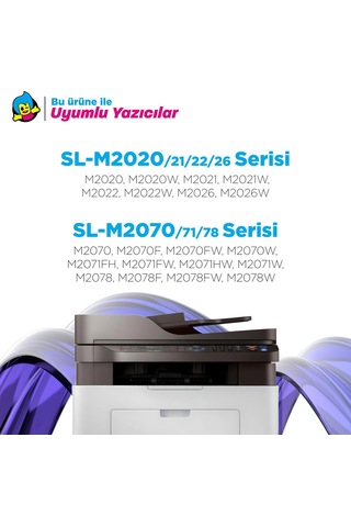 Samsung Mlt-d111l Uyumlu Toner 4'lü Paket / Xpress M2020 / M2022 / M2070 Yüksek Kapasiteli