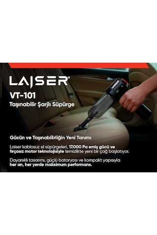 Laiser Mini, Katlanabilir Led Ekranlı 17.000 Pa 3 İn 1 Çekme-vakum-üfleme Özellikli Şarjlı Araç Süpürgesi Diğer
