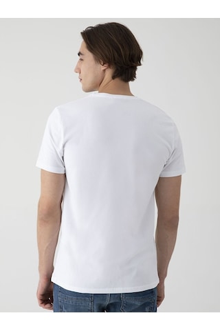 Ltb Basic Slim Fit Erkek T-Shırt Beyaz 012248451560033 - 100 Beyaz