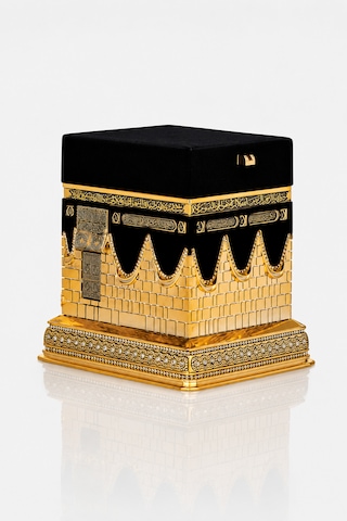 Lüks Gold Kâbe Tasarımlı Kur An-ı Kerim Seti 1
