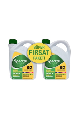 Spectre Hazır Antifriz G12 Yeşil -40 Derece 2 Adet