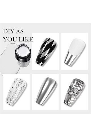 Born Pretty 5ml Silver Metalik Drawing Çizim Jeli 56536