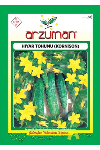 Arzuman Kornişon Turşuluk Hıyar Salatalık Tohumu 10 G 100 Adet